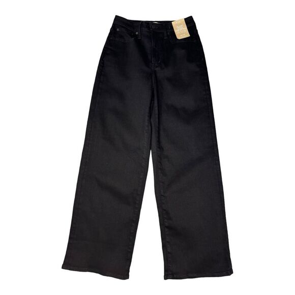 NEW Madewell Size 26 (4) Curvy Perfect Vintage Wide-Leg Jean Black Rinse NWT - Picture 2 of 8